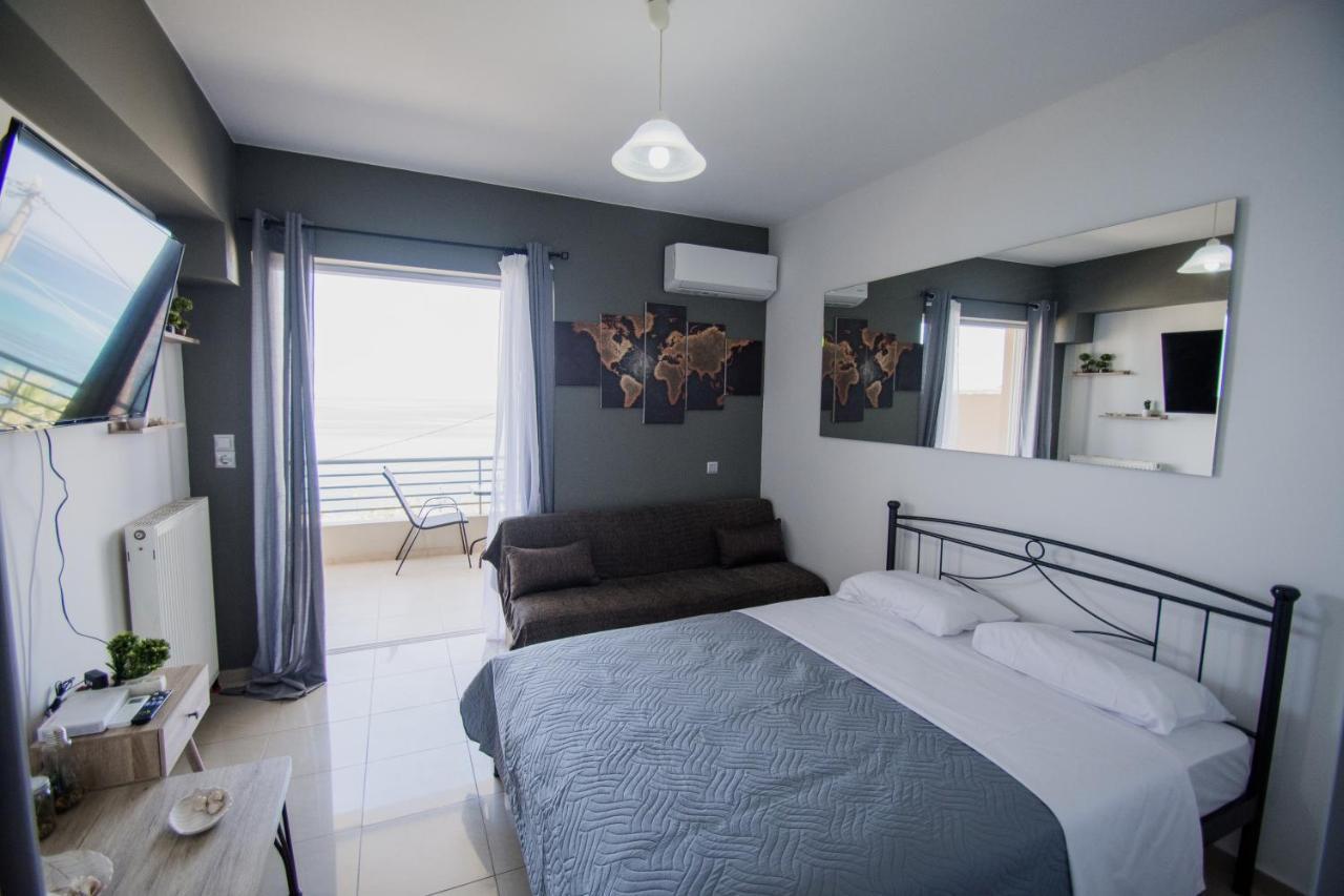 Pavlos Standard Studio With Sea View Rethymno  Luaran gambar